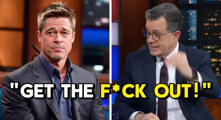 Brad Pitt Kicked Off Stephen Colbert’s Show After Fiery Clash