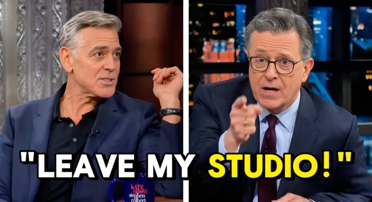 George Clooney Kicked Off Stephen Colbert's Show After Fiery Confrontation
