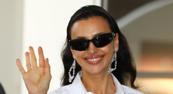 Irina Shayk Covers Up at Cannes