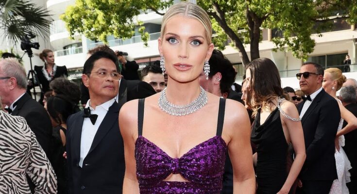 Lady Kitty Spencer Shines in Purple at Cannes 2025