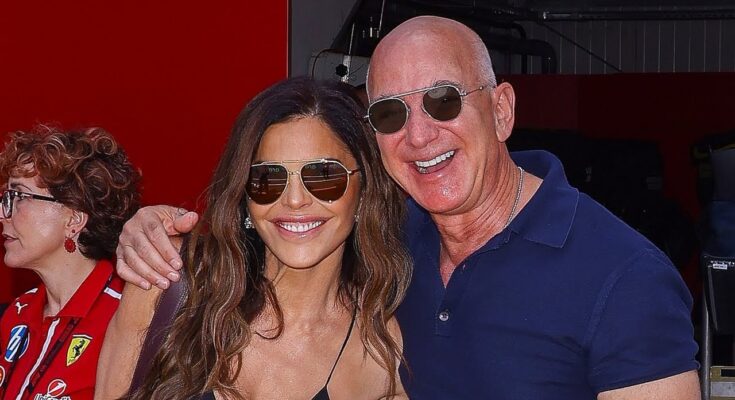 Lauren Sanchez Stuns in Sheer Black Dress at Monaco GP with Jeff Bezos