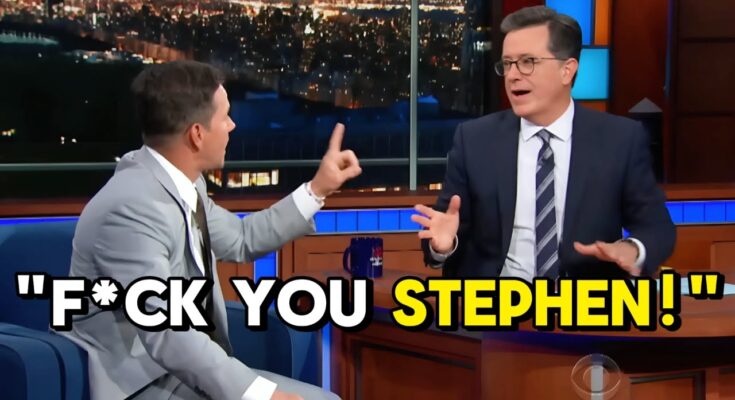 Mark Wahlberg Kicked Off Stephen Colbert’s Show After Fiery Clash