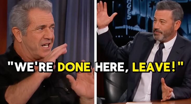Mel Gibson Kicked Off Jimmy Kimmel’s Show After Fiery Confrontation