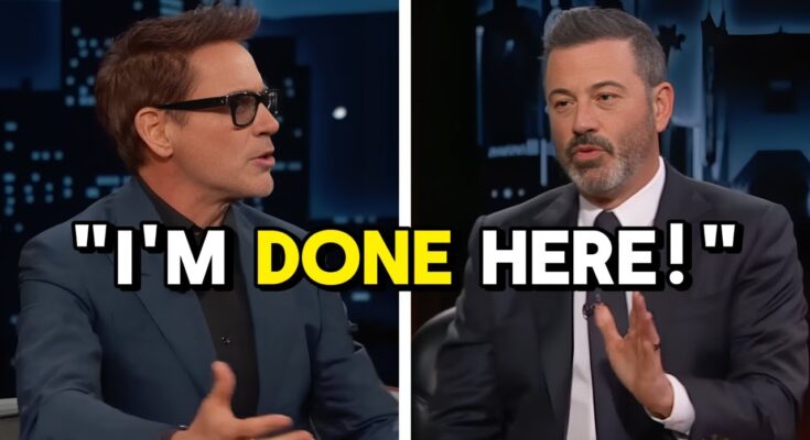 Robert Downey Jr. Storms Off Jimmy Kimmel’s Show After Fiery Confrontation