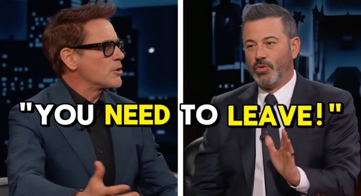 Robert Downey Jr. Walks Off Jimmy Kimmel's Show After Heated Clash