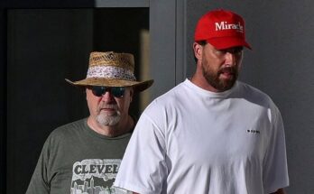 Travis Kelce & Dad Ed Spotted in Florida