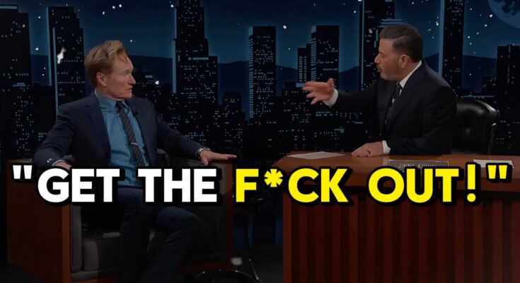 Conan O'Brien Kicked Off Kimmel After Heated Feud