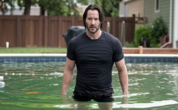 Keanu Reeves Catches Intruders in His Pool