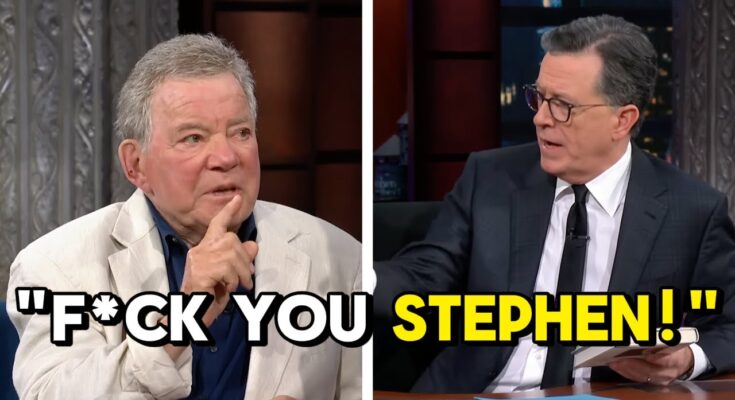 William Shatner Clashes with Colbert in Heated TV Moment