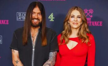 Billy Ray Cyrus & Elizabeth Hurley’s Red Carpet Debut at Premiere