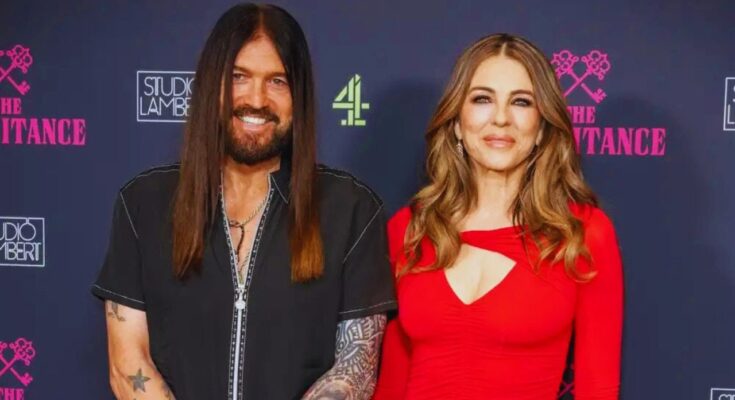 Billy Ray Cyrus & Elizabeth Hurley’s Red Carpet Debut at Premiere